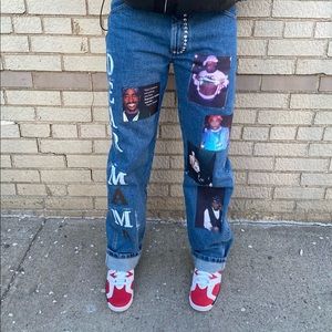 Tupac “Dear Mama” Custom Jeans